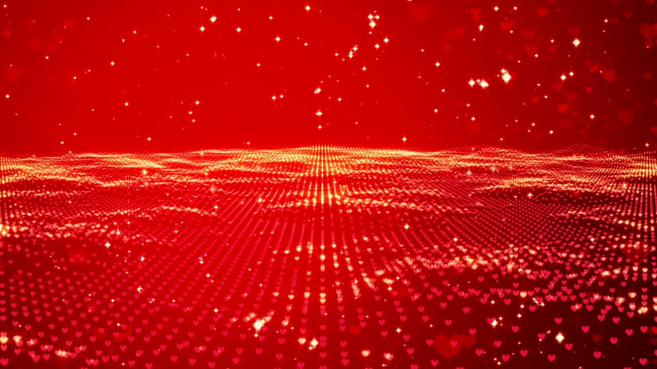 빨간 심장. 행복한 발렌타인 데이 배경