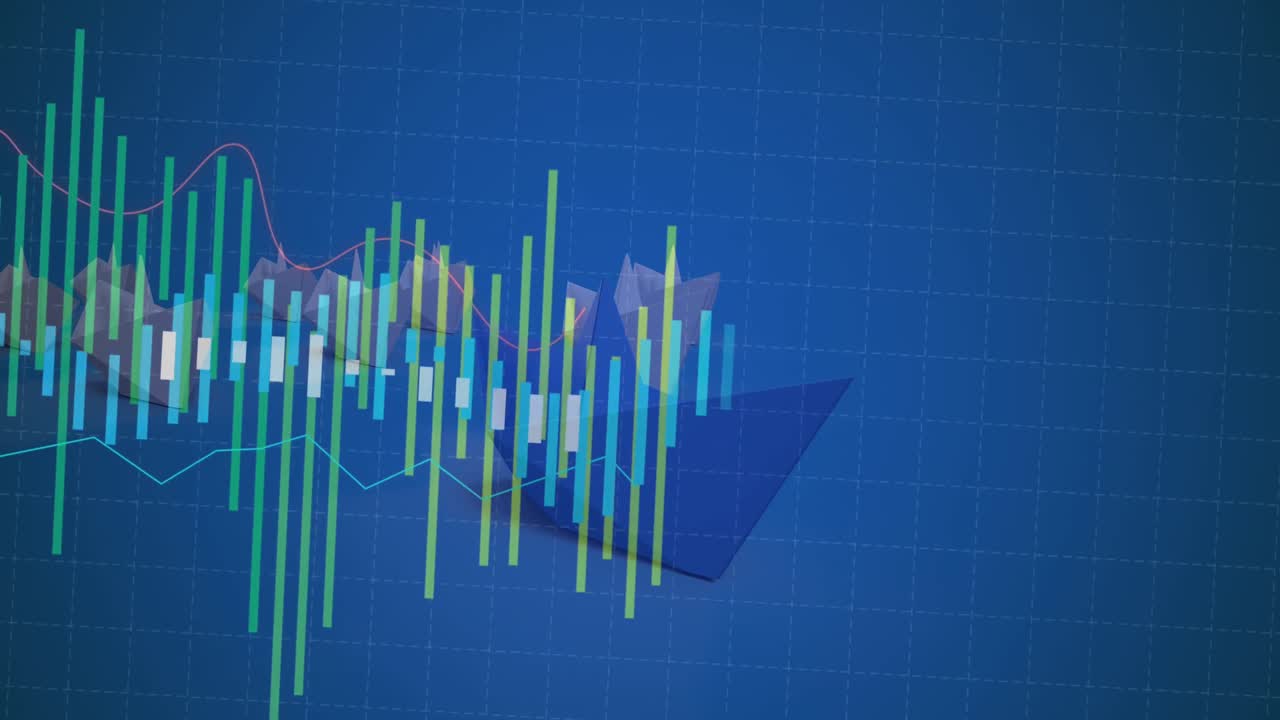 Animation of data processing over paper boats