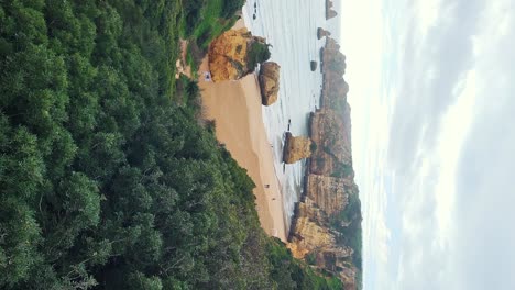 ponta da piedade rocks near lagos in algarve, portugal