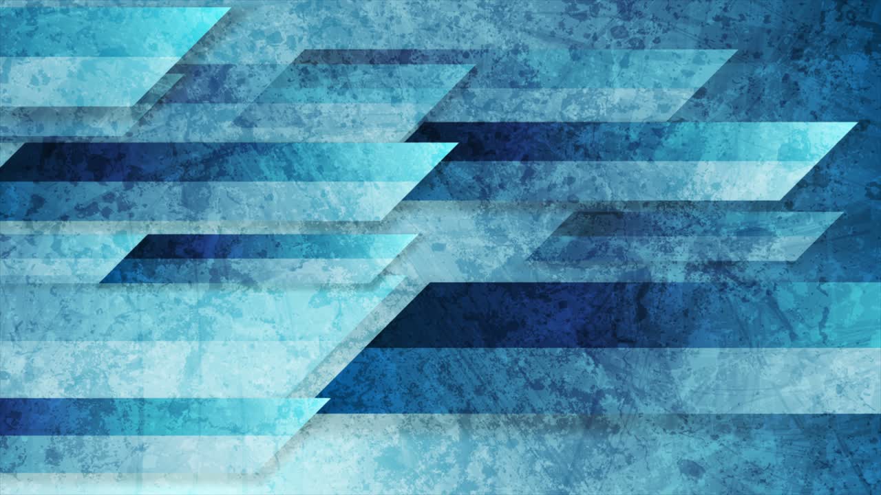 fondo de movimiento abstracto geométrico de tecnología grunge azul brillante
