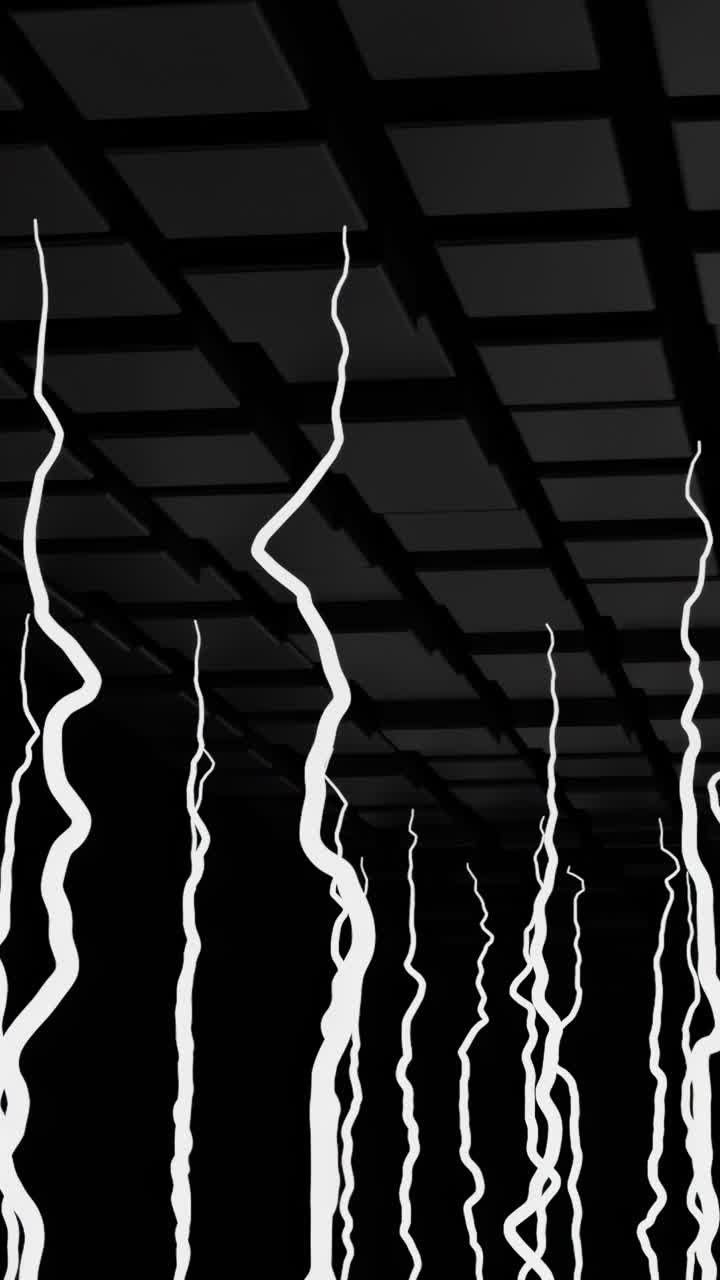 추상적인 유리 예술 설치