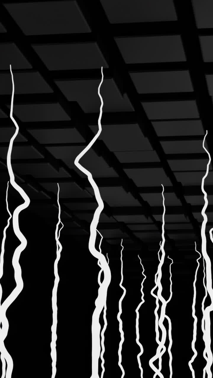 Installazione di arte astratta in vetro