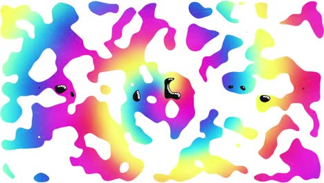 love for everyone, colorful tie dye spiral animation