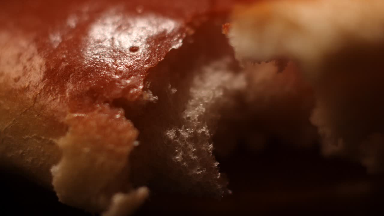 물린 의 클로즈업