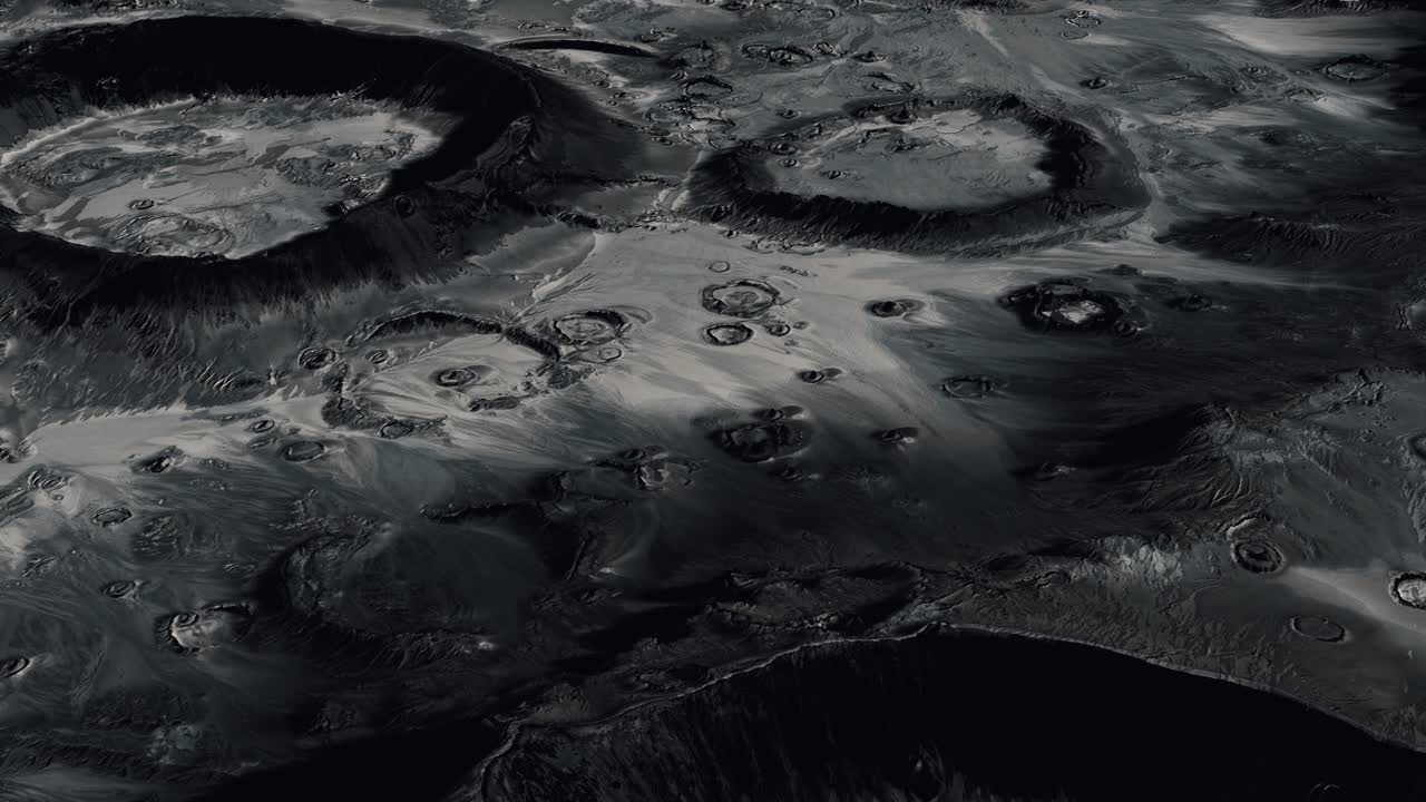 Moon surface with many craters