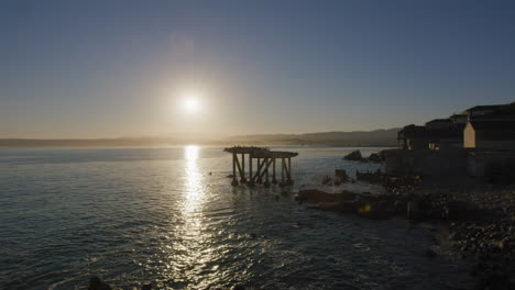 pleasant sunrise over monterey bay