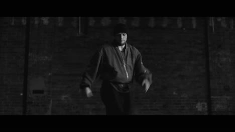 black and white urban dance performance