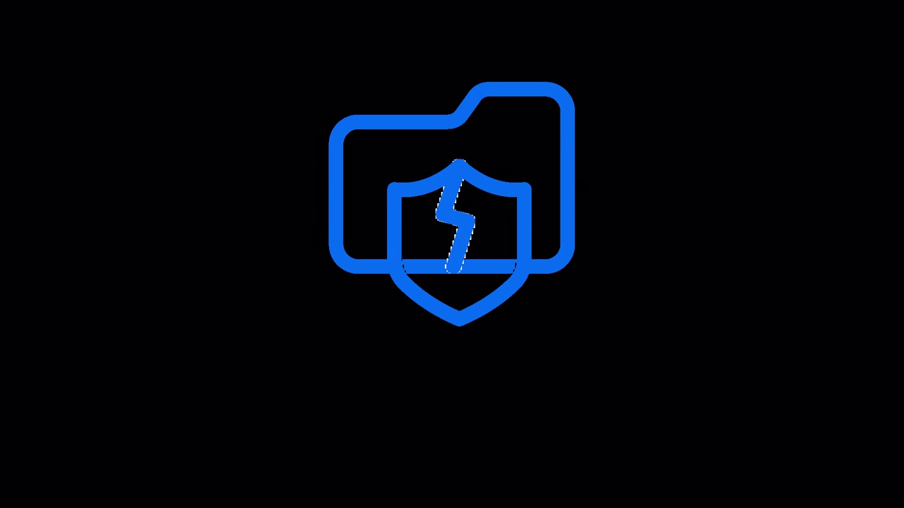 Animated Icon Showing Data Security, Breach, and Restoration