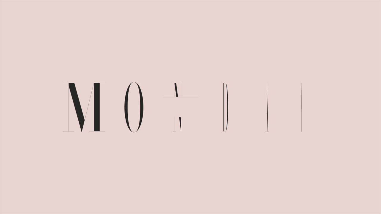 texto de introducción de animación lunes cibernético sobre moda marrón y fondo minimalista