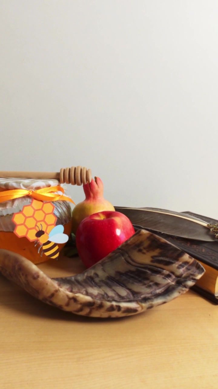 Rosch Haschana traditionelle Symbole für das jüdische Neujahr