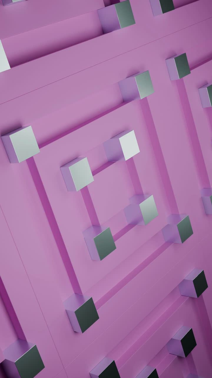 Motivo geometrico 3D astratto con cubi
