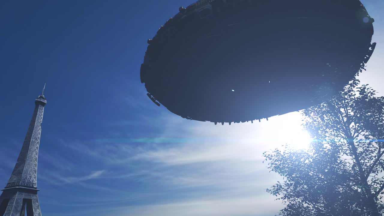 UFO sighting in the sky