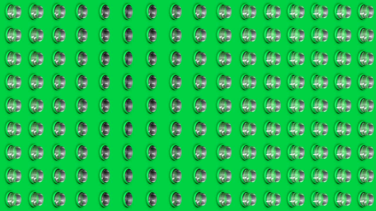 추상적인 이소메트릭 배경 유리 실린더 버튼 수직 파동