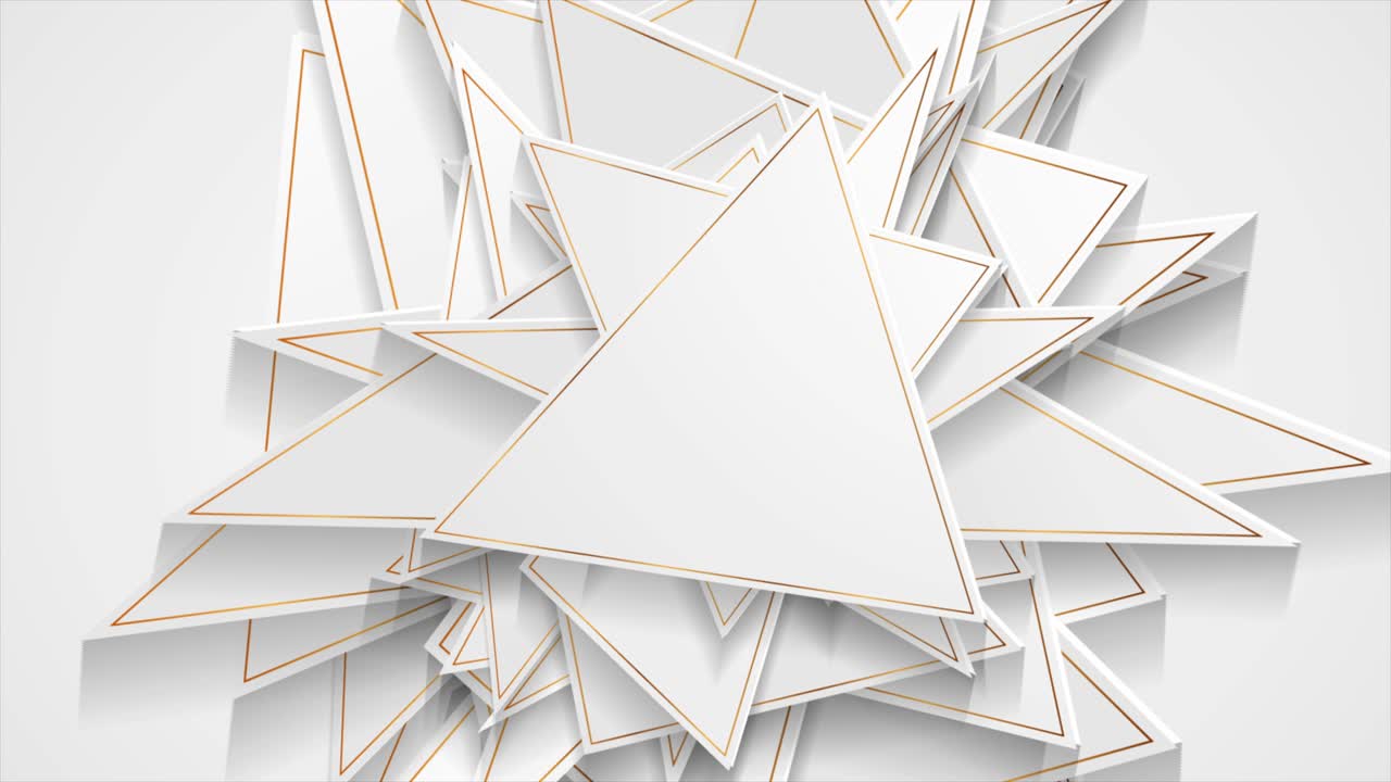 회색과 골든 테크 추상 저 폴리 모션 배경