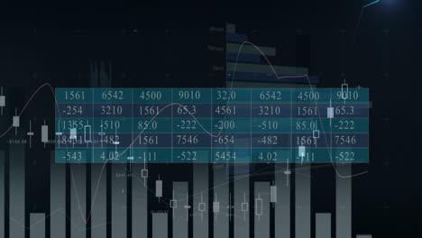 Animation-of-graphs-and-programming-language-moving-over-financial-spreadsheet