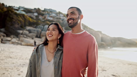 Couple,-point-and-beach-view