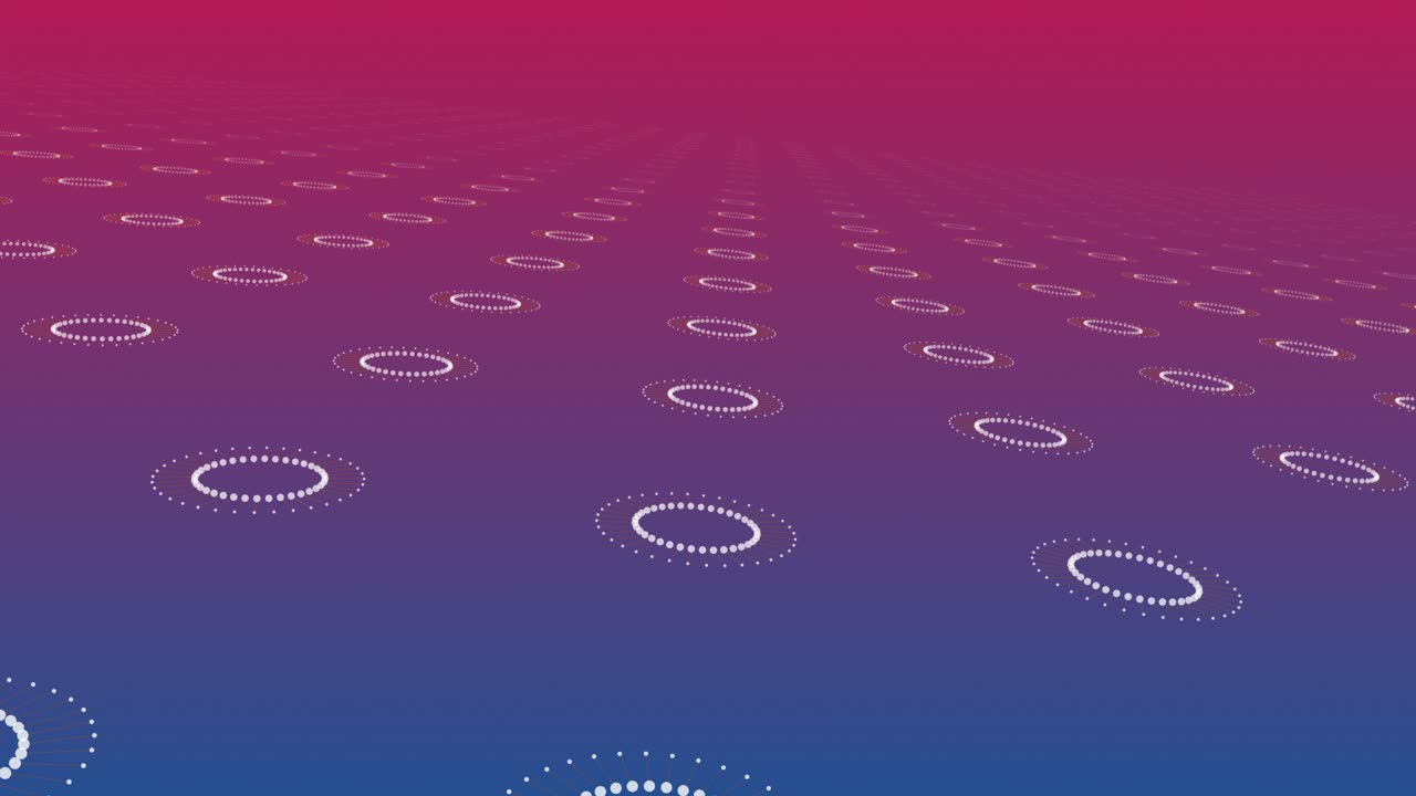 paisaje giratorio de nodos circulares