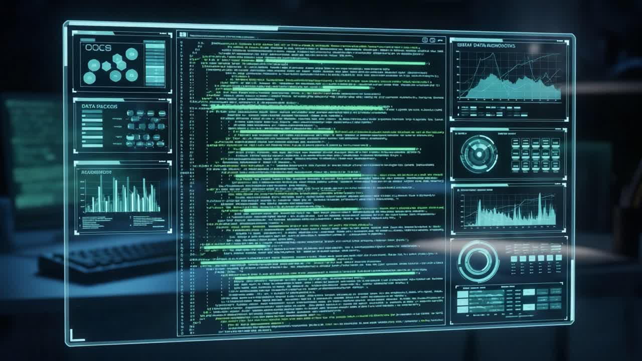 High-Tech Data Analysis Dashboard Featuring Real-Time Analytics, Visual Graphs, and Comprehensive Metrics for Enhanced Decision-Making in a Digital Environment