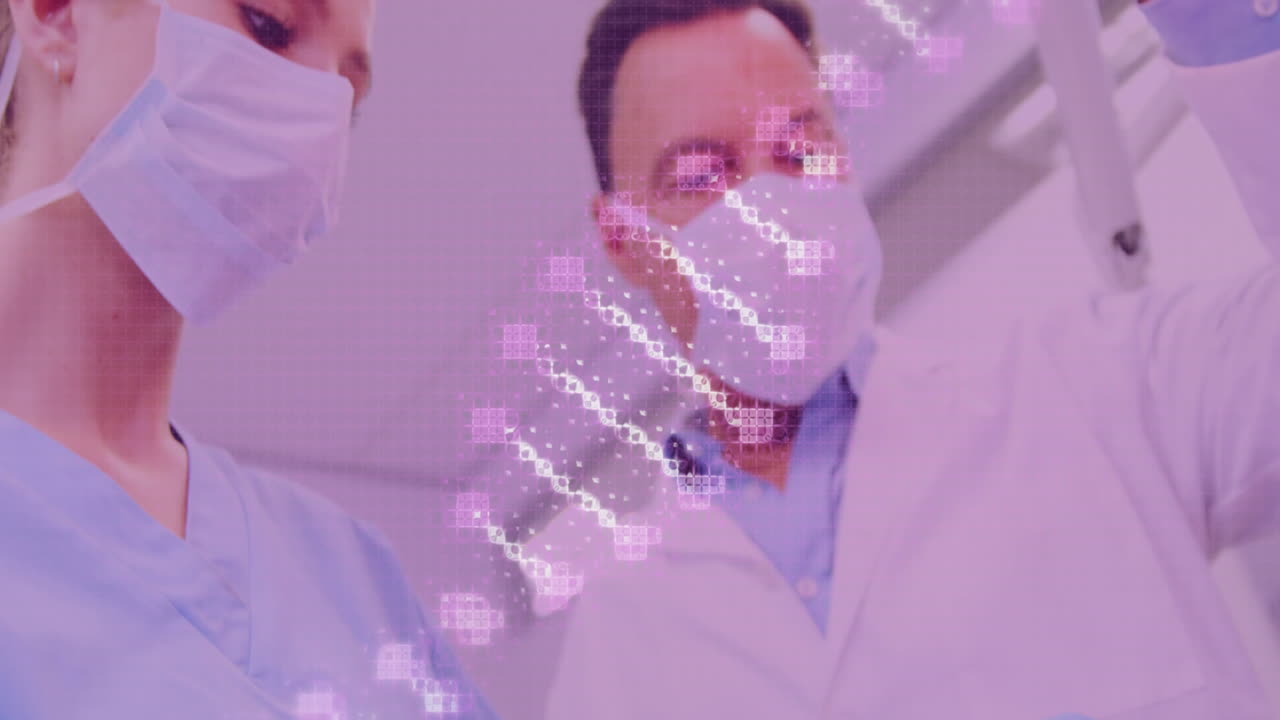 la estructura del adn gira en contra de los dentistas que tratan a una paciente femenina.