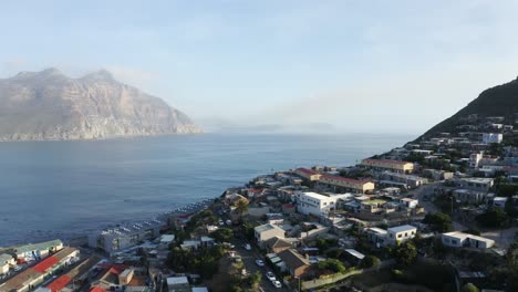 flying over hout bay town