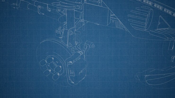 engine and other parts visible in car