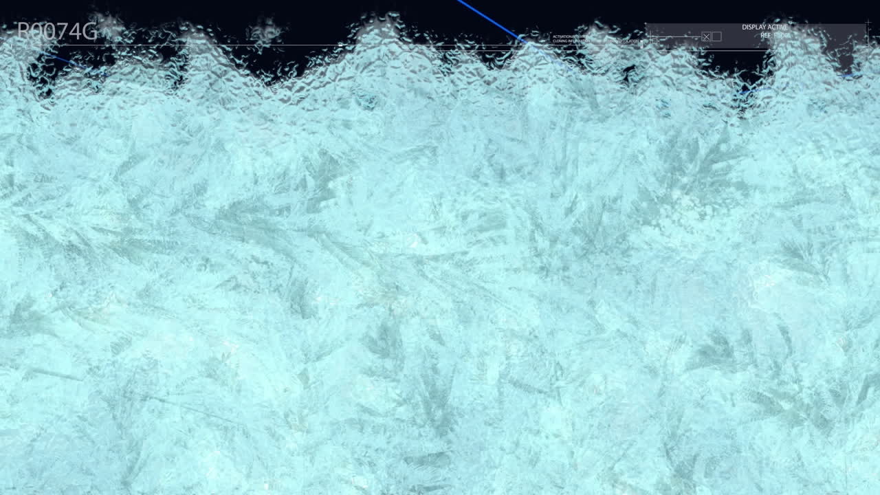 검은색 배경에 디지털 밴을 통해 모양의 애니메이션과 데이터 처리