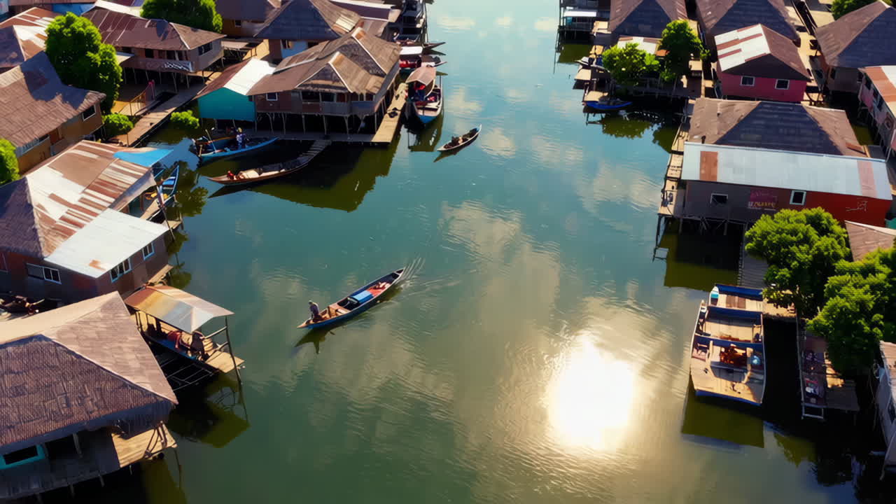 Floating Village Aerial View