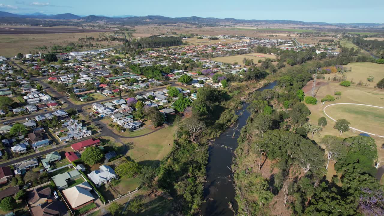 ciudad de casino a orillas del río richmond en nueva gales del sur, australia
