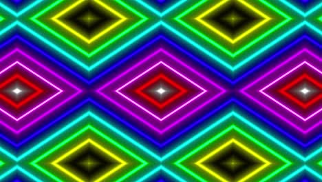 neon geometric pattern illumination animation motion graphics