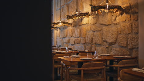 rustic restaurant interior