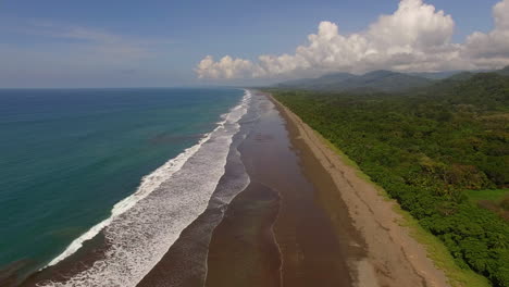 beautiful aerial over the coast and beaches of costa rica 1