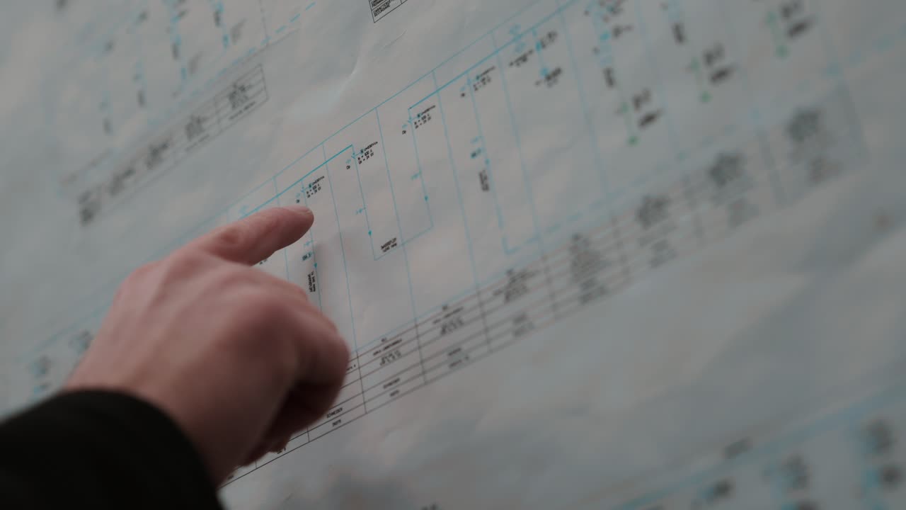 Analyzing industrial blueprints with focused attention and precision