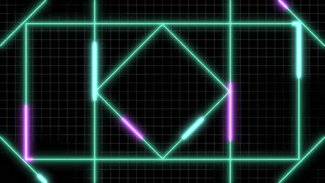 patrón geométrico moderno con líneas y formas coloridas