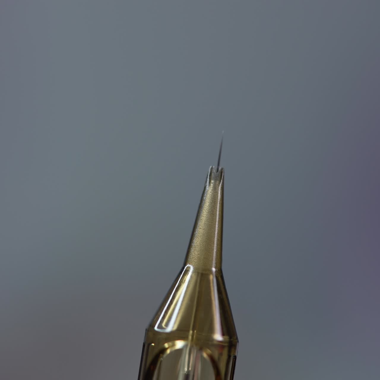 Permanent make-up or tattoo on eyebrows at beauty salon. Woman preparing having eyebrows tinted. Semi-permanent makeup for eyebrows