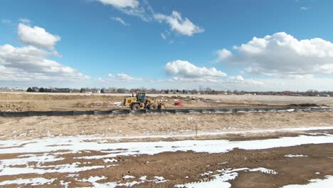 construction site: land excavation and site preparation
