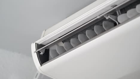 close-up of an indoor air conditioner unit