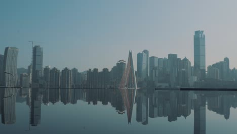 inverted image of the city