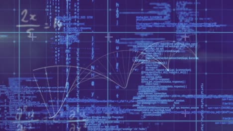 Animation-of-equations-and-particles-forming-helix-over-processing-data