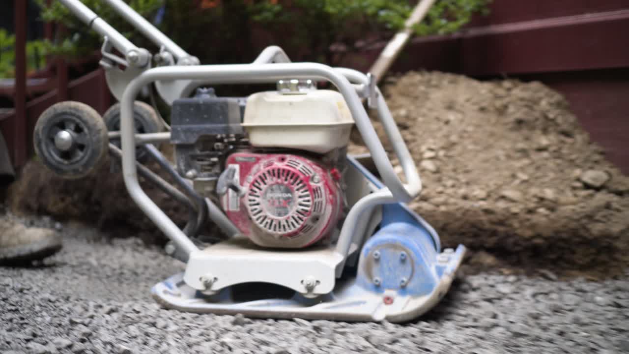 Plate Compactor in Action