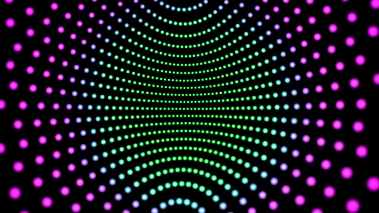 4k fondo de movimiento abstracto puntos giratorios bucle sin costuras