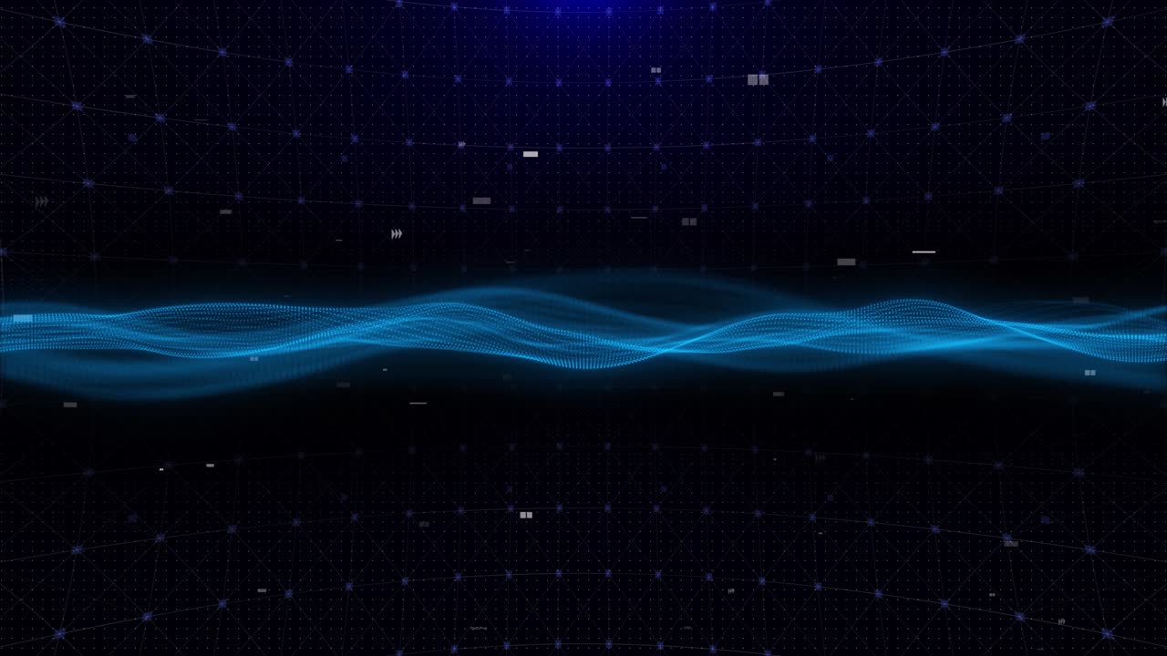 Digital technology background geometric cyberspace tunnel universe stardust cyber futuristic speed