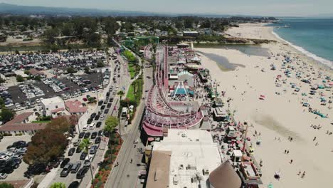 santa cruz beach boardwalk drone