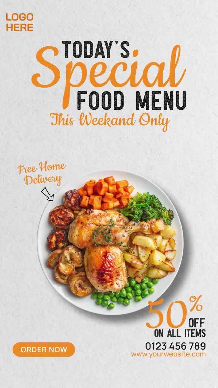 Food Promotion Story Template