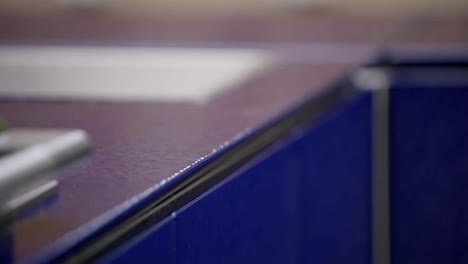 Blue-enamel-outdoor-kitchen-surface