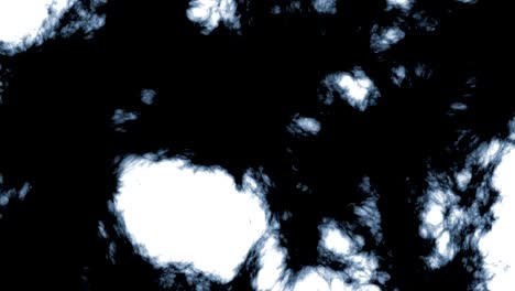 fondo de horror de movimiento de bucle de humo abstracto azul