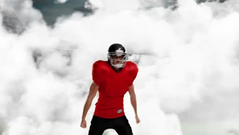 american football athlete celebrating 4k