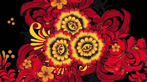 diseño de patrones florales rusos