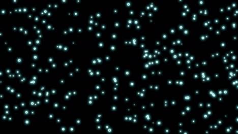 animación de una esfera amarilla brillante que cae sobre un fondo negro