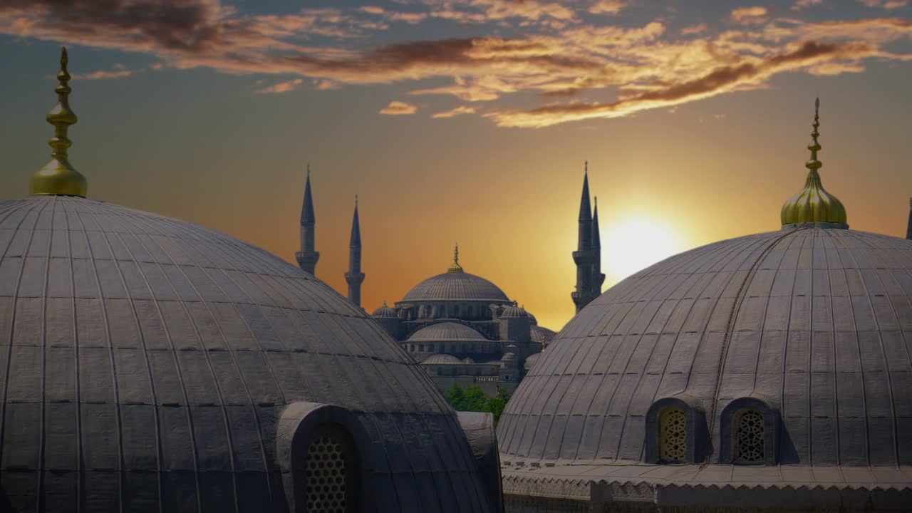 la famosa mezquita azul en estambul, turquía.