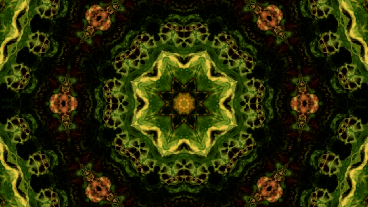 movimiento de fondo de kaleidoscopio abstractamente colorido